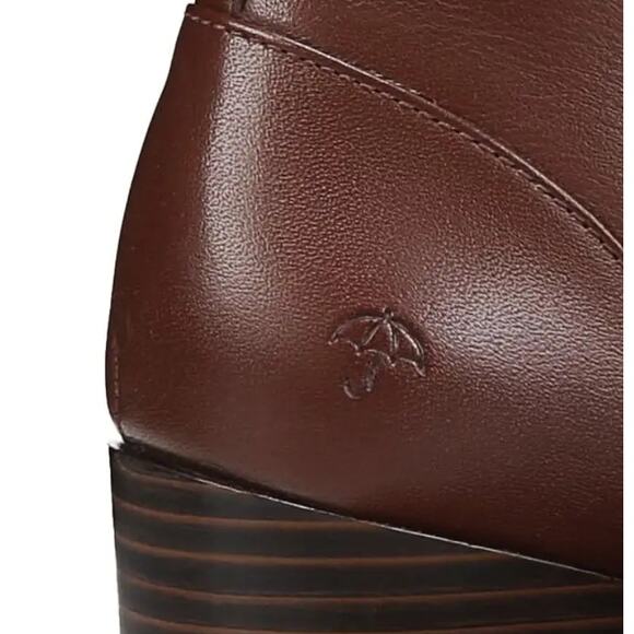 Naturalizer Wilde Leather Buckle Lug Sole Waterproof Boots | Sz 9, Brown NEW - Picture 7 of 7